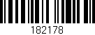 Código de barras (EAN, GTIN, SKU, ISBN): '182178'