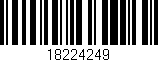 Código de barras (EAN, GTIN, SKU, ISBN): '18224249'