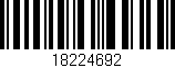 Código de barras (EAN, GTIN, SKU, ISBN): '18224692'