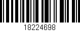Código de barras (EAN, GTIN, SKU, ISBN): '18224698'