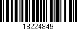 Código de barras (EAN, GTIN, SKU, ISBN): '18224849'
