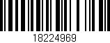 Código de barras (EAN, GTIN, SKU, ISBN): '18224969'