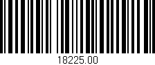 Código de barras (EAN, GTIN, SKU, ISBN): '18225.00'