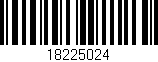 Código de barras (EAN, GTIN, SKU, ISBN): '18225024'