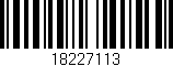 Código de barras (EAN, GTIN, SKU, ISBN): '18227113'