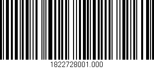 Código de barras (EAN, GTIN, SKU, ISBN): '1822728001.000'