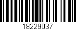 Código de barras (EAN, GTIN, SKU, ISBN): '18229037'