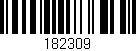 Código de barras (EAN, GTIN, SKU, ISBN): '182309'
