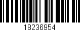 Código de barras (EAN, GTIN, SKU, ISBN): '18236954'