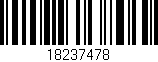 Código de barras (EAN, GTIN, SKU, ISBN): '18237478'