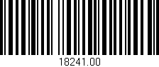Código de barras (EAN, GTIN, SKU, ISBN): '18241.00'