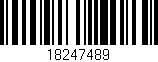 Código de barras (EAN, GTIN, SKU, ISBN): '18247489'