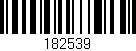 Código de barras (EAN, GTIN, SKU, ISBN): '182539'