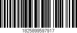 Código de barras (EAN, GTIN, SKU, ISBN): '1825899597917'