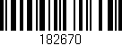 Código de barras (EAN, GTIN, SKU, ISBN): '182670'