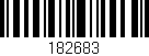 Código de barras (EAN, GTIN, SKU, ISBN): '182683'