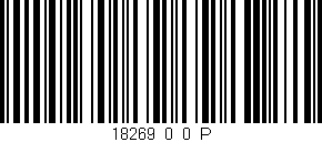 Código de barras (EAN, GTIN, SKU, ISBN): '18269_0_0_P'
