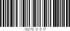 Código de barras (EAN, GTIN, SKU, ISBN): '18270_0_0_P'