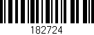 Código de barras (EAN, GTIN, SKU, ISBN): '182724'
