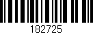Código de barras (EAN, GTIN, SKU, ISBN): '182725'