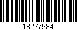 Código de barras (EAN, GTIN, SKU, ISBN): '18277984'