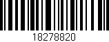 Código de barras (EAN, GTIN, SKU, ISBN): '18278820'