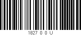 Código de barras (EAN, GTIN, SKU, ISBN): '1827_0_0_U'