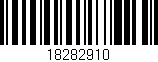 Código de barras (EAN, GTIN, SKU, ISBN): '18282910'