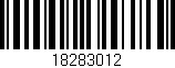 Código de barras (EAN, GTIN, SKU, ISBN): '18283012'