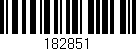 Código de barras (EAN, GTIN, SKU, ISBN): '182851'