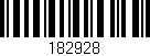 Código de barras (EAN, GTIN, SKU, ISBN): '182928'