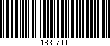Código de barras (EAN, GTIN, SKU, ISBN): '18307.00'