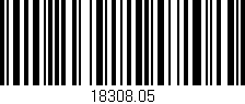 Código de barras (EAN, GTIN, SKU, ISBN): '18308.05'