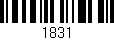 Código de barras (EAN, GTIN, SKU, ISBN): '1831'