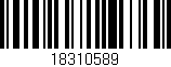 Código de barras (EAN, GTIN, SKU, ISBN): '18310589'