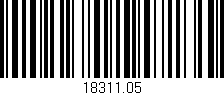 Código de barras (EAN, GTIN, SKU, ISBN): '18311.05'