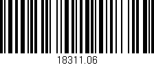 Código de barras (EAN, GTIN, SKU, ISBN): '18311.06'