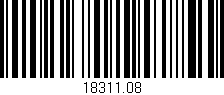 Código de barras (EAN, GTIN, SKU, ISBN): '18311.08'