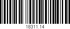 Código de barras (EAN, GTIN, SKU, ISBN): '18311.14'