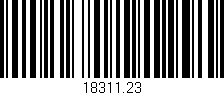 Código de barras (EAN, GTIN, SKU, ISBN): '18311.23'
