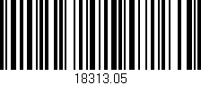 Código de barras (EAN, GTIN, SKU, ISBN): '18313.05'