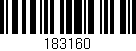 Código de barras (EAN, GTIN, SKU, ISBN): '183160'