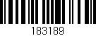 Código de barras (EAN, GTIN, SKU, ISBN): '183189'