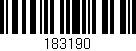 Código de barras (EAN, GTIN, SKU, ISBN): '183190'