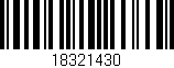 Código de barras (EAN, GTIN, SKU, ISBN): '18321430'