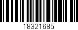 Código de barras (EAN, GTIN, SKU, ISBN): '18321685'