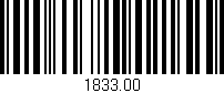 Código de barras (EAN, GTIN, SKU, ISBN): '1833.00'