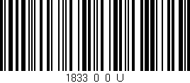 Código de barras (EAN, GTIN, SKU, ISBN): '1833_0_0_U'