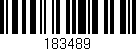 Código de barras (EAN, GTIN, SKU, ISBN): '183489'
