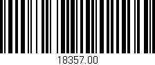 Código de barras (EAN, GTIN, SKU, ISBN): '18357.00'